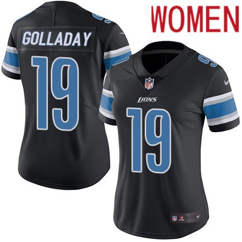 Women Detroit Lions #19 Kenny Golladay Nike Black Vapor Limited NFL Jersey